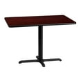 thumbnail image 1 of Flash Furniture Graniss 30'' x 42'' Rectangular Mahogany Laminate Table Top with 23.5'' x 29.5'' Table Height Base, 1 of 5