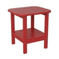 thumbnail image 1 of Flash Furniture HDPE 2-Tier Adirondack Side Table - All-Weather - Indoor/Outdoor Red, 1 of 9