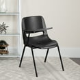 thumbnail image 1 of Flash Furniture HERCULES 5 Pack Black Ergonomic Shell Chair with Right Handed Flip-Up Tablet Arm, 1 of 14