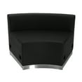 thumbnail image 1 of Flash Furniture HERCULES Alon Series Black LeatherSoft Concave Chair with Brushed Stainless Steel Base, 1 of 5