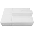 thumbnail image 1 of Flash Furniture HERCULES Alon Series Melrose White LeatherSoft Reception Configuration, 4 Pieces, 1 of 4