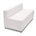thumbnail image 1 of Flash Furniture Leather Loveseat,White ZB-803-LS-WH-GG, 1 of 6