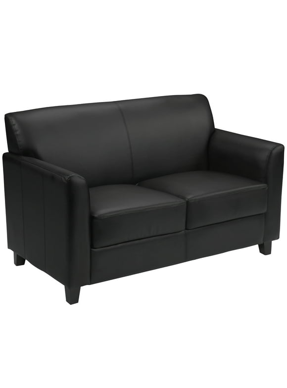 Flash Furniture HERCULES Diplomat Series Black LeatherSoft Loveseat