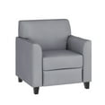 thumbnail image 1 of Flash Furniture HERCULES Diplomat Series Gray LeatherSoft Chair, 1 of 10