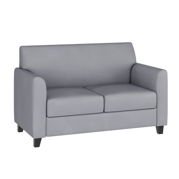 Flash Furniture HERCULES Diplomat Series Gray LeatherSoft Loveseat