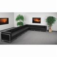 thumbnail image 1 of Flash Furniture HERCULES Imagination Series Black Leather Sectional Configuration, 9 Pieces, 1 of 2