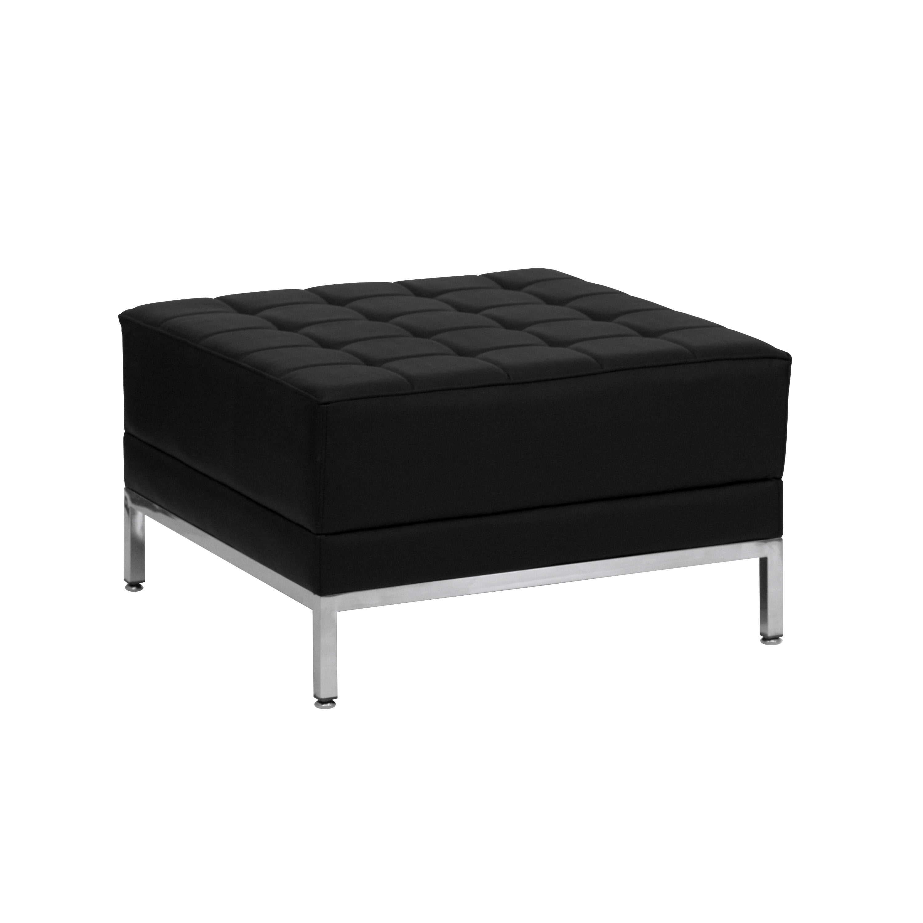 Flash Furniture HERCULES Imagination Series Black LeatherSoft Ottoman Sansujyuku sansujyuku.com