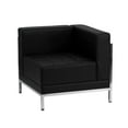 thumbnail image 1 of Flash Furniture HERCULES Imagination Series Contemporary Black LeatherSoft Right Corner Chair with Encasing Frame, 1 of 4