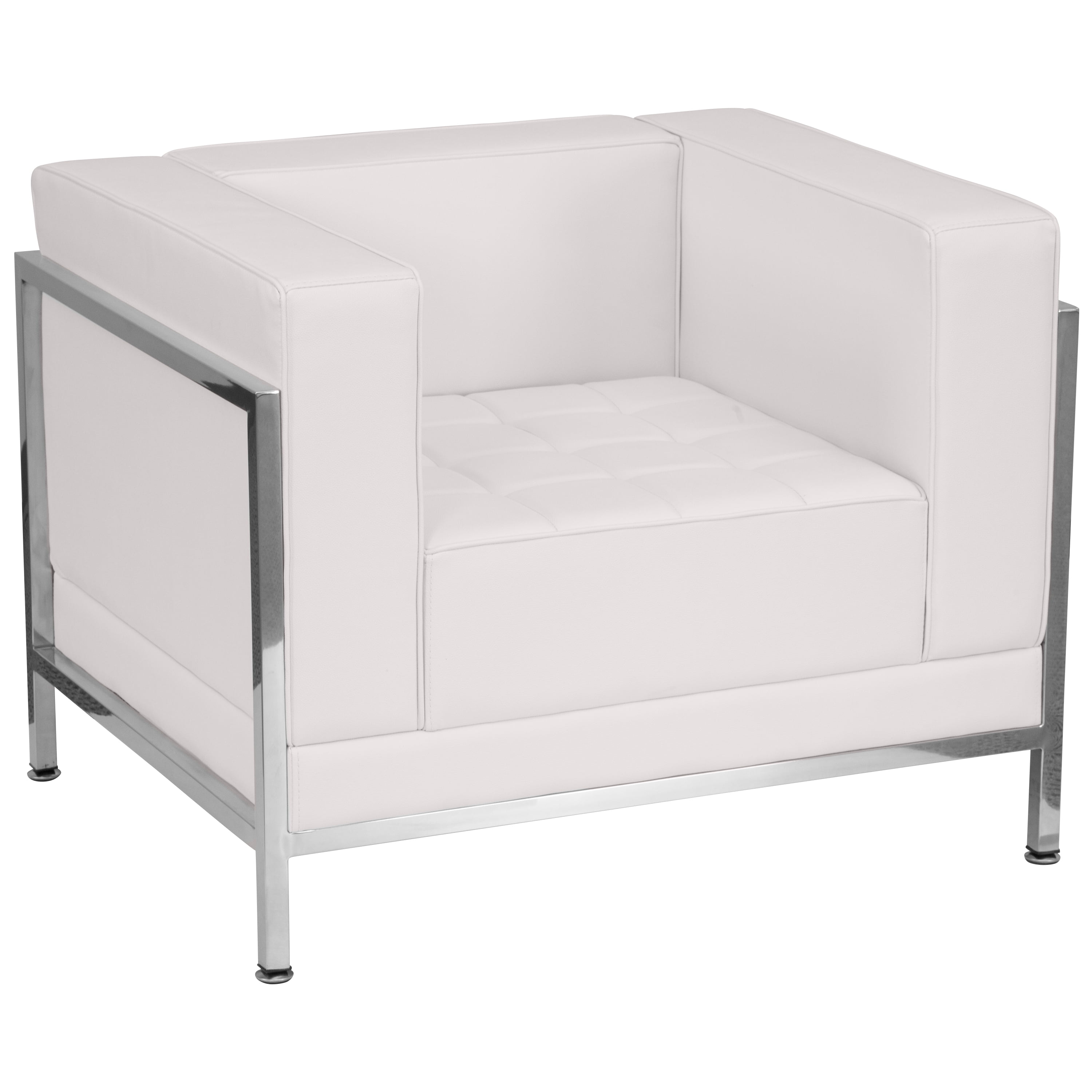 Hercules Sleek White LeatherSoft Modular Reception Chair