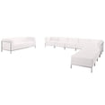 thumbnail image 1 of Set of 10 Imagination Series Melrose White Leather Sectional and Sofa 11.75', 1 of 2