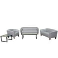 thumbnail image 1 of Flash Furniture HERCULES Imperial Series Reception Set in Gray LeatherSoft, 1 of 3