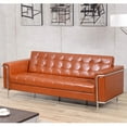 thumbnail image 1 of Flash Furniture HERCULES Lesley Series Contemporary Cognac LeatherSoft Sofa with Encasing Frame, 1 of 4