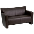 thumbnail image 1 of Flash Furniture HERCULES Majesty Series Brown LeatherSoft Loveseat, 1 of 10