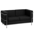 thumbnail image 1 of Flash Furniture HERCULES Regal Series Contemporary Black LeatherSoft Loveseat with Encasing Frame, 1 of 4