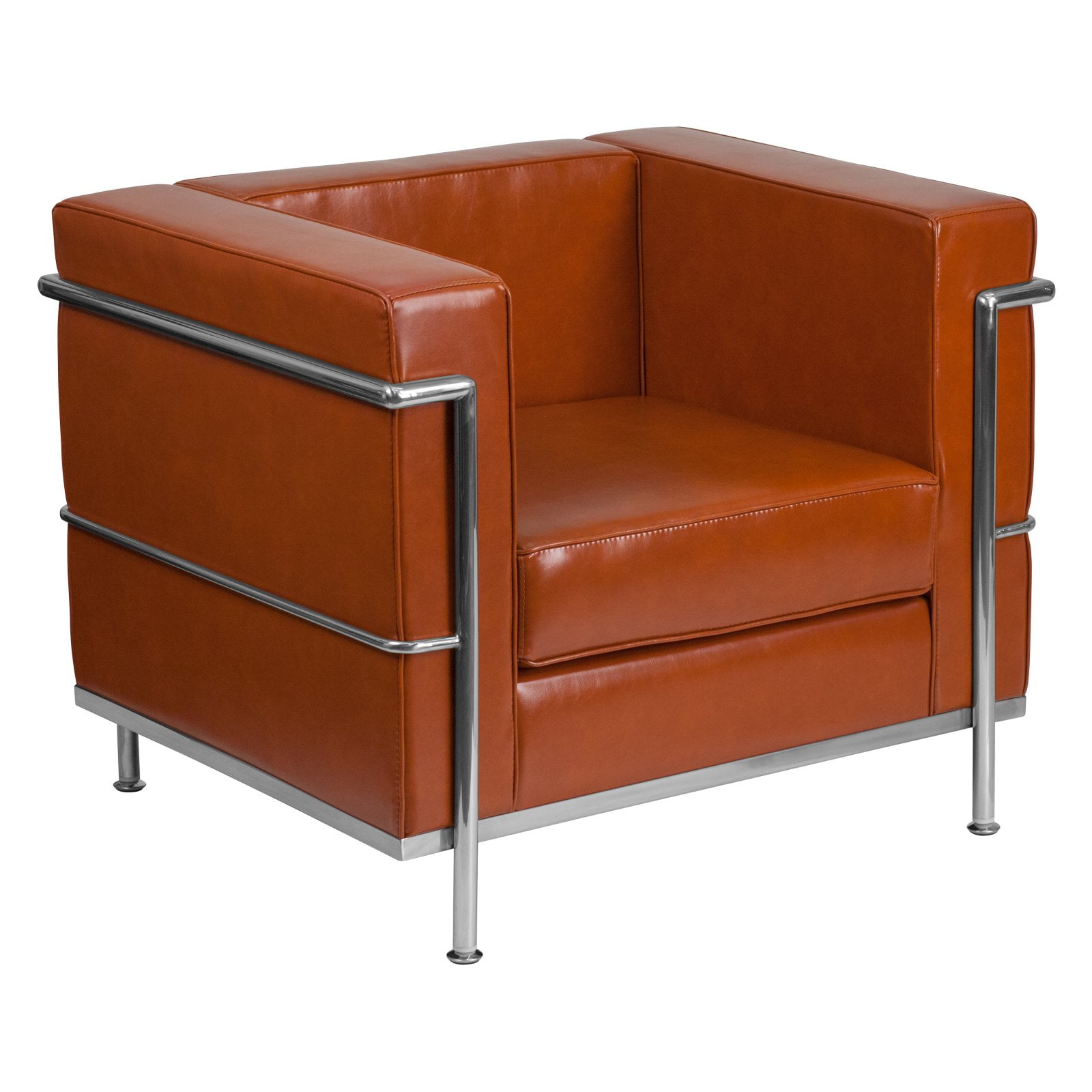 Hercules Regal Series Contemporary LeatherSoft Chair with Encasing Frame