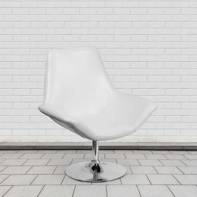 Flash Furniture HERCULES Sabrina Series White LeatherSoft Side Reception Chair