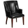 thumbnail image 1 of Flash Furniture HERCULES Sculpted Comfort Series Black Leather Side Reception Chair, 1 of 4