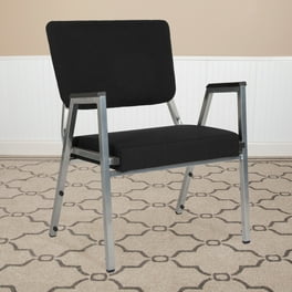 Flash Furniture HERCULES Series 1000 lb. Rated Black Antimicrobial Fabric Bariatric Medical Reception Arm Chair