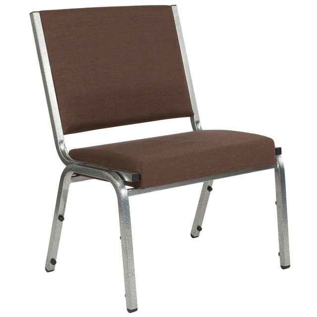 Flash Furniture HERCULES Series 1000 lb. Rated Brown Antimicrobial Fabric Bariatric Medical Reception Chair