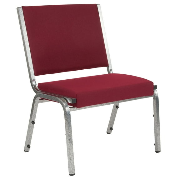 Flash Furniture HERCULES Series 1000 lb. Rated Burgundy Antimicrobial Fabric Bariatric Medical Reception Chair