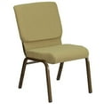 thumbnail image 1 of Flash Furniture HERCULES Series 18.5''W Beige Fabric Stacking Church Chair with 4.25'' Thick Seat - Copper Vein Frame, 1 of 3