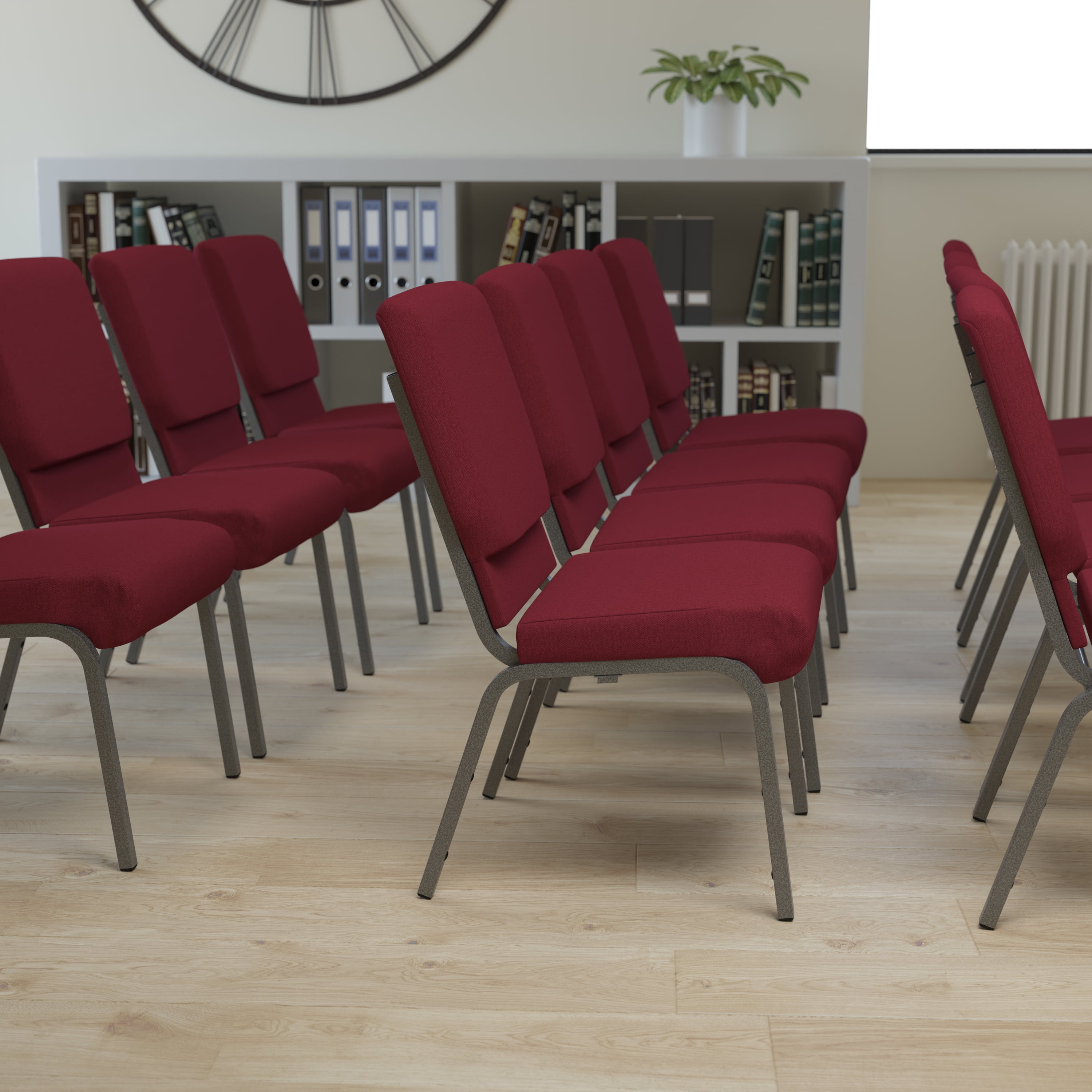 Purple church chairs sales