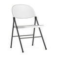 thumbnail image 1 of Flash Furniture HERCULES Series 330 lb. Capacity Granite White Plastic Folding Chair with Charcoal Frame, 1 of 15