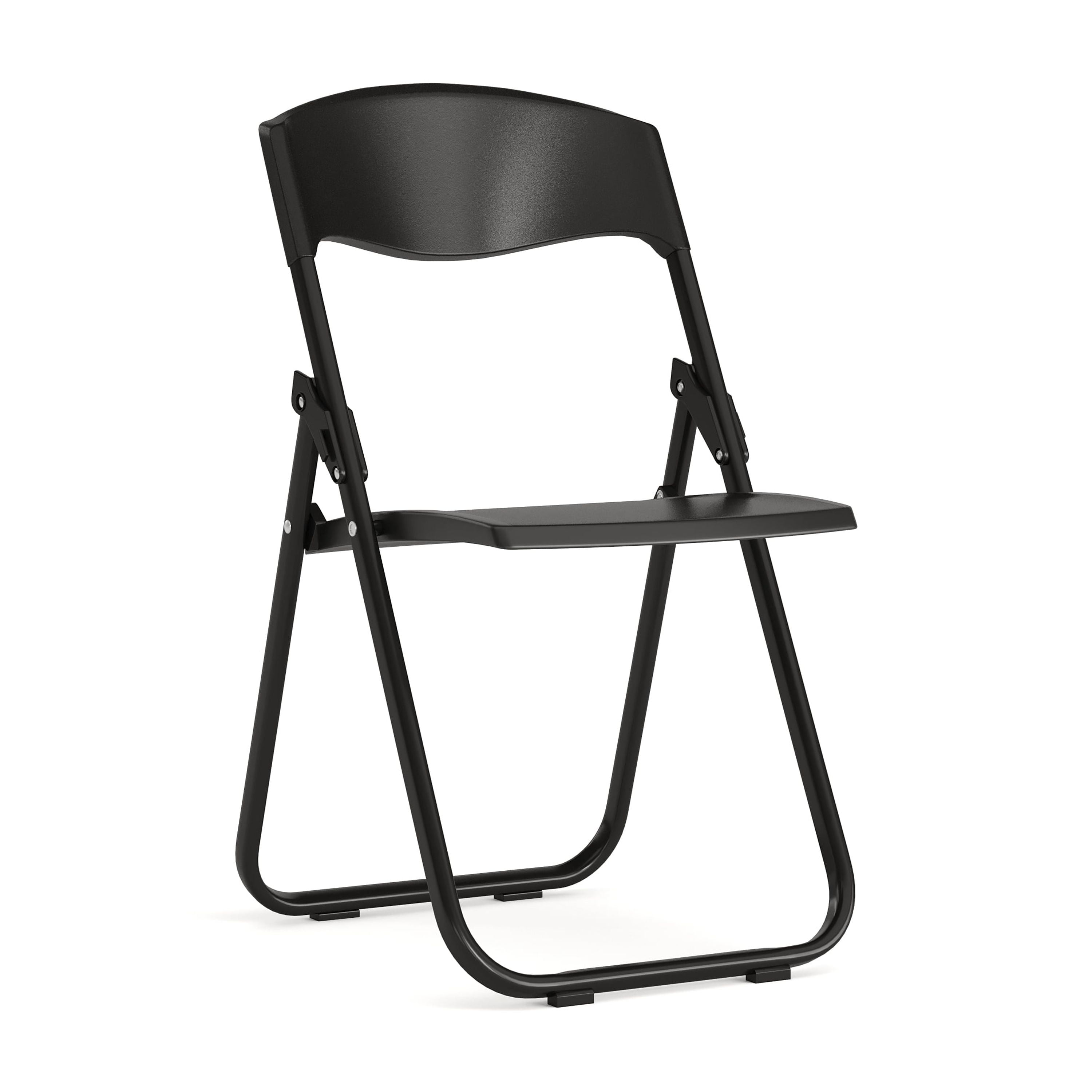 Hercules Series 32.25" Black Metal Armless Reception Chair