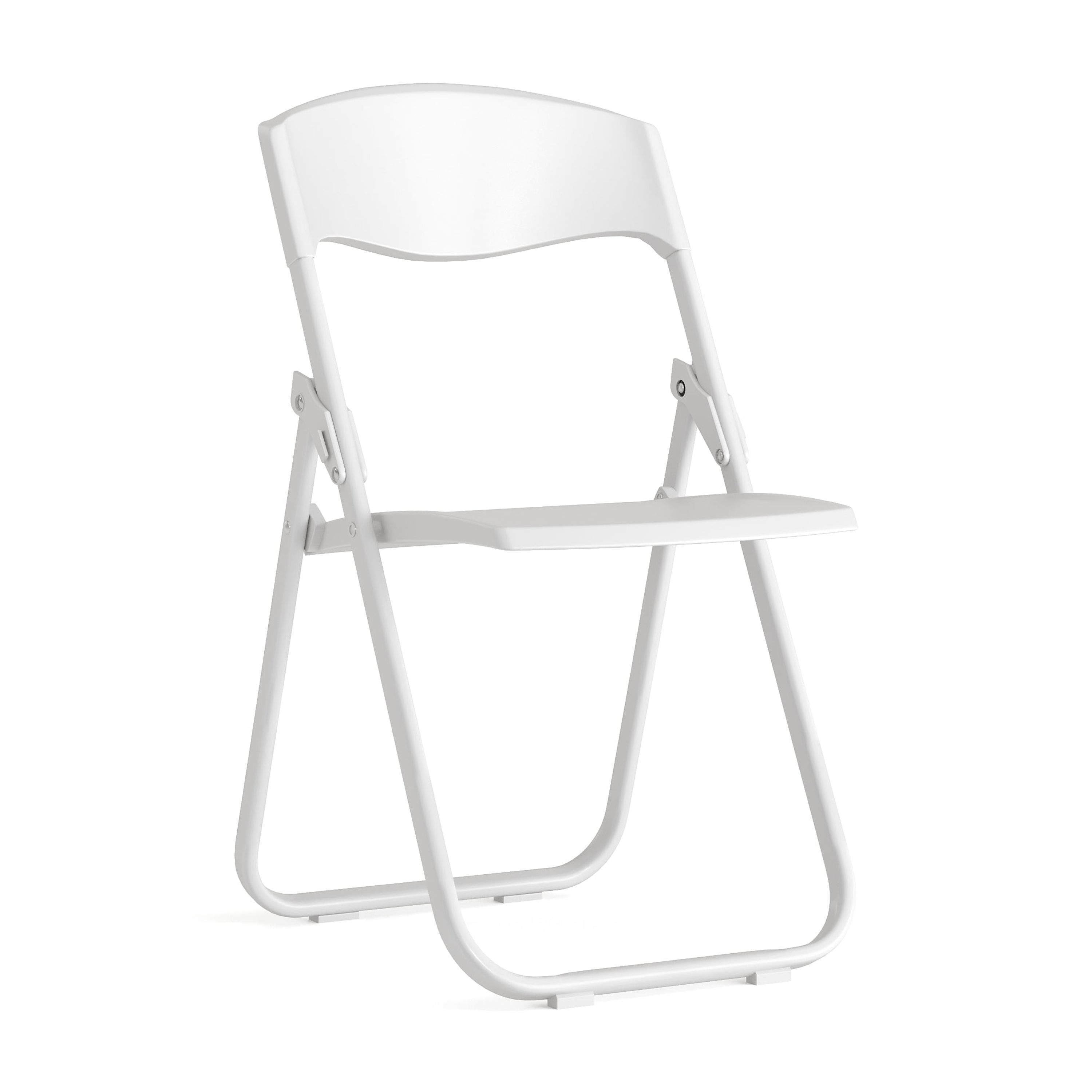 Flash Furniture HERCULES Series 500 lb. Capacity Heavy Duty White Plastic Folding Chair with