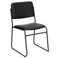 thumbnail image 1 of Flash Furniture HERCULES Series 500 lb. Capacity High Density Black Vinyl Stacking Chair with Sled Base, 1 of 13