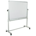 thumbnail image 1 of Flash Furniture HERCULES Series 53"W x 62.5"H Double-Sided Mobile White Board with Pen Tray, 1 of 13