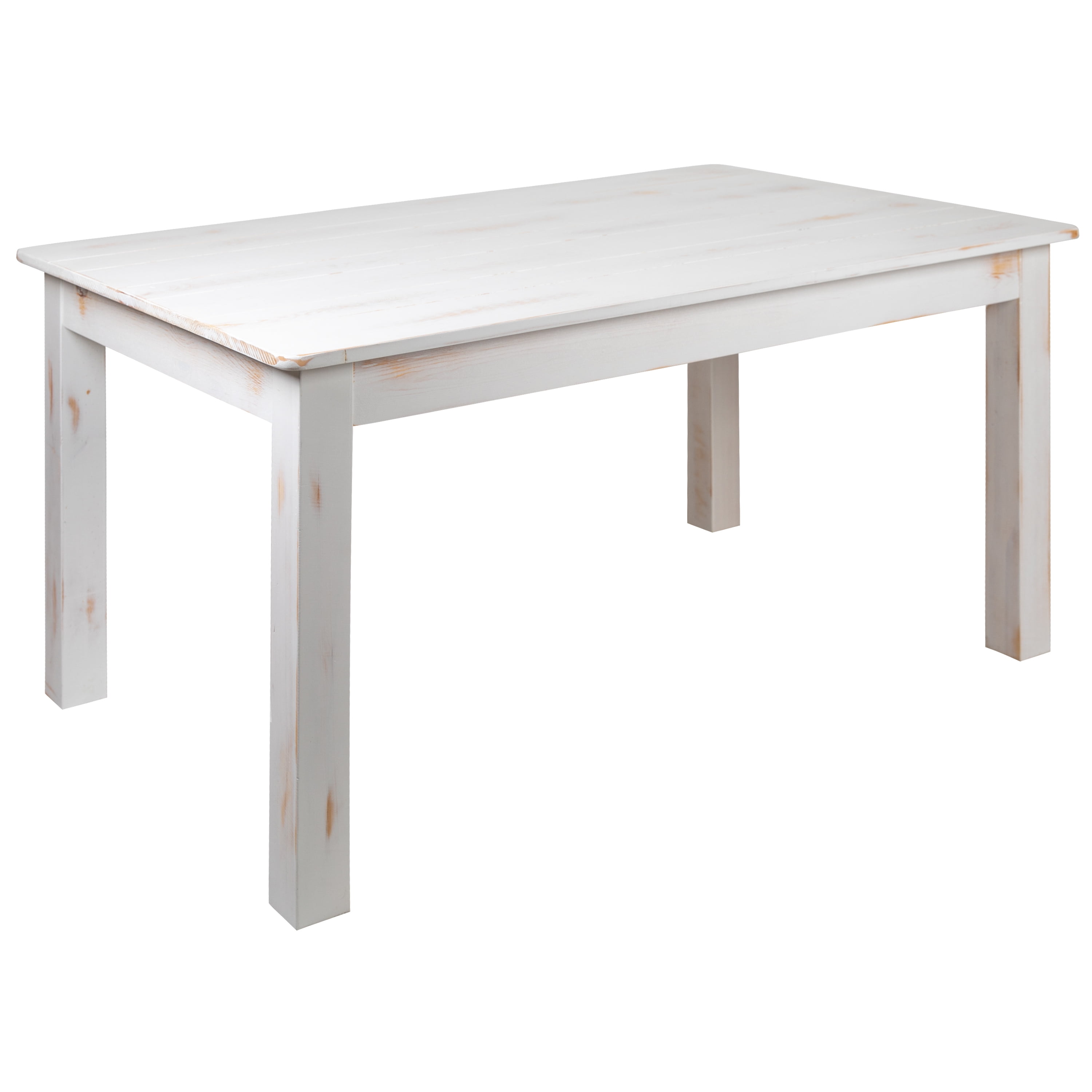 Flash Furniture Hercules - Mesa de comedor de grado comercial | Mesa  plegable de pino macizo para 10 pulgadas de estilo rústico antiguo |  Encanto