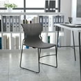 thumbnail image 1 of Flash Furniture HERCULES Series 661 lb. Capacity Gray Full Back Stack Chair with Black Powder Coated Frame, 1 of 14