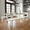 thumbnail image 1 of Flash Furniture HERCULES Series 8' x 40" Rectangular Antique Rustic White Solid Pine Folding Farm Table, 1 of 18