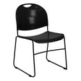 thumbnail image 1 of Flash Furniture HERCULES Series 880 lb. Capacity Black Ultra-Compact Stack Chair with Black Powder Coated Frame, 1 of 12