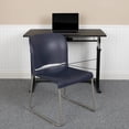 thumbnail image 1 of Flash Furniture HERCULES Series 880 lb. Capacity Navy Full Back Contoured Stack Chair with Gray Powder Coated Sled Base [RUT-238A-NY-GG], 1 of 5