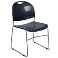 thumbnail image 1 of Flash Furniture HERCULES Series 880 lb. Capacity Navy Ultra-Compact Stack Chair with Silver Powder Coated Frame, 1 of 14