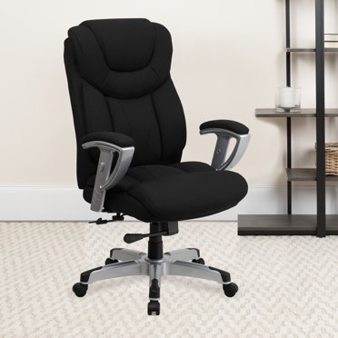 Flash Fundamentals Big & Tall 400 lb. Rated LeatherSoft Swivel Office Chair with Padded Arms