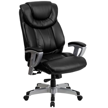 Flash Fundamentals Big & Tall 400 lb. Rated LeatherSoft Swivel Office Chair with Padded Arms main image 1