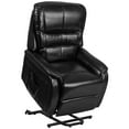thumbnail image 1 of Flash Furniture HERCULES Series Black LeatherSoft Remote Powered Lift Recliner for Elderly, 1 of 7