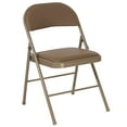 thumbnail image 1 of Flash Furniture HERCULES Series Double Braced Beige Vinyl Folding Chair, 1 of 12