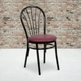 thumbnail image 1 of Flash Furniture HERCULES Series Fan Back Metal Chair - Burgundy Vinyl Seat, 1 of 7