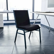 Flash Furniture HERCULES Series Heavy Duty Black Dot Fabric Stack Chair