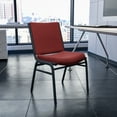 thumbnail image 1 of Flash Furniture HERCULES Series Heavy Duty Burgundy Patterned Fabric Stack Chair, 1 of 12