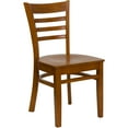 thumbnail image 1 of Flash Furniture HERCULES Series Ladder Back Cherry Wood Restaurant Chair, 1 of 11