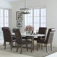 thumbnail image 1 of Flash Furniture HERCULES Series Parsons Chair, Set of 6, Brown LeatherSoft, 1 of 13