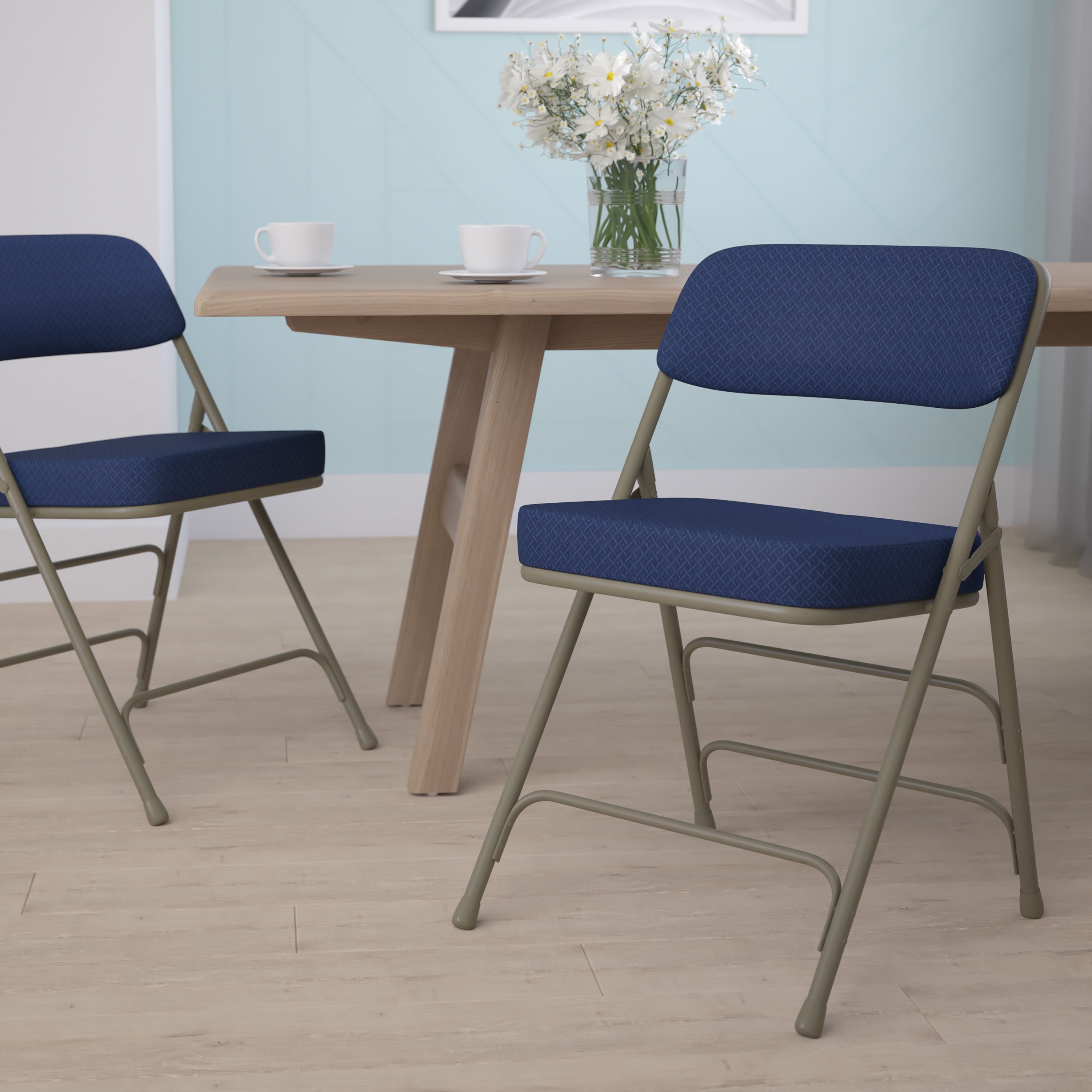 Burgundy Fabric 29" Armless Metal Reception Chair