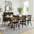 thumbnail image 1 of Flash Furniture 7' x 40" Rectangular Antique Rustic Solid Pine Folding Farm Table with X Legs, 1 of 13