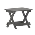 thumbnail image 1 of Flash Furniture Halifax Outdoor Folding Side Table, Portable All-Weather HDPE Adirondack Side Table in Gray, 1 of 12