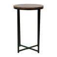 thumbnail image 1 of Flash Furniture Hampstead Contemporary End Table, Walnut/Matte Black, 1 of 11